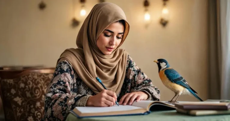 قلم، کاغذ، شعر، ساز و صدای پرنده…!
