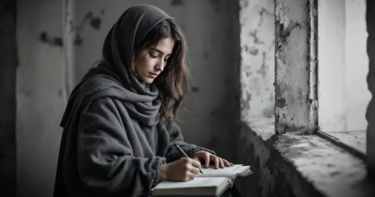 تصویرِ فریاد مظلومانه‌ی یک دختر